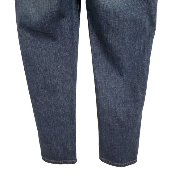 Eileen Fisher Size 12 Jeans Organic Cotton Stretch Denim Mid Rise Cropped - Picture 6 of 8